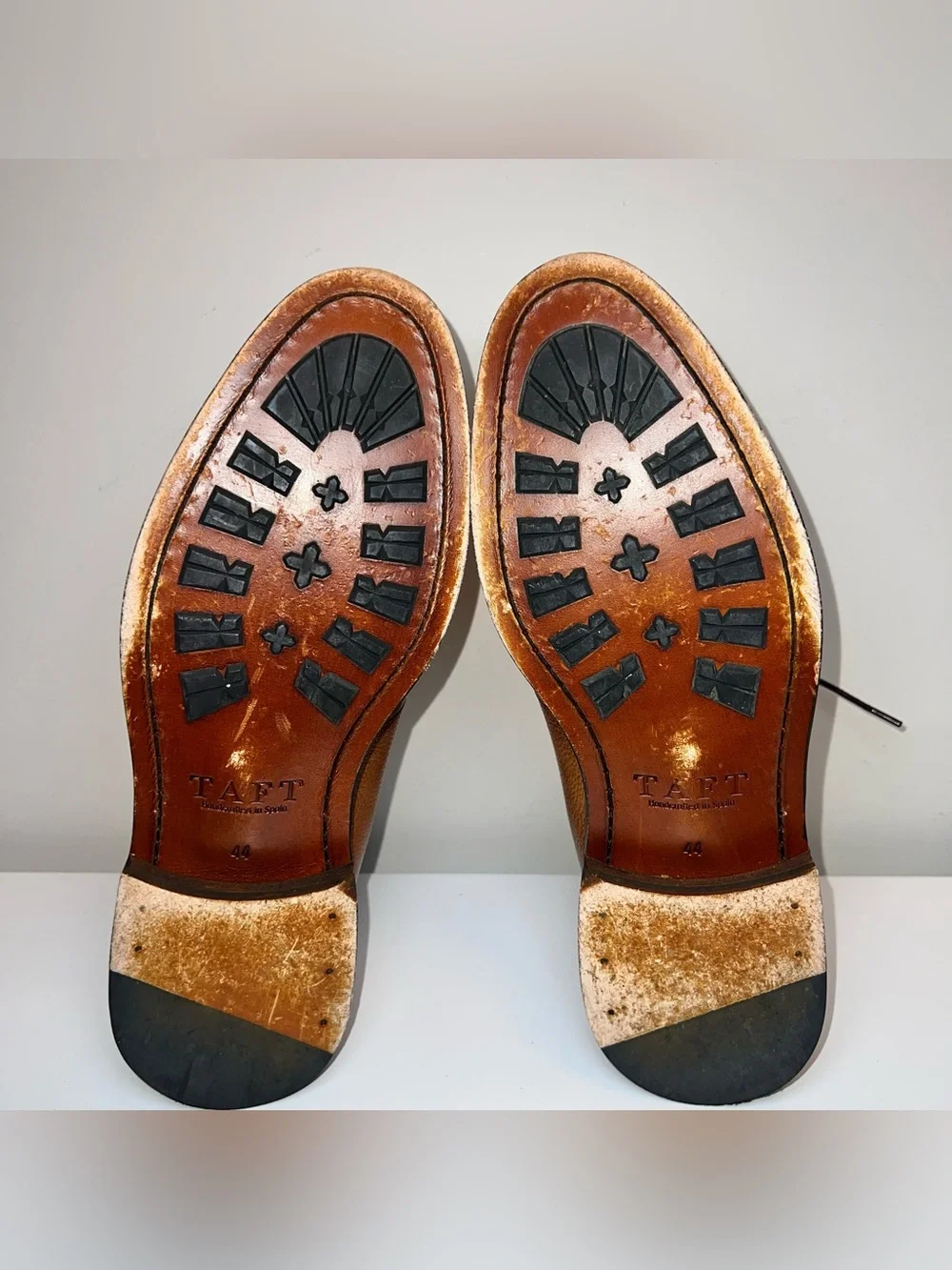 Taft Tan Woven Leather Chukka Lace-Up Boots